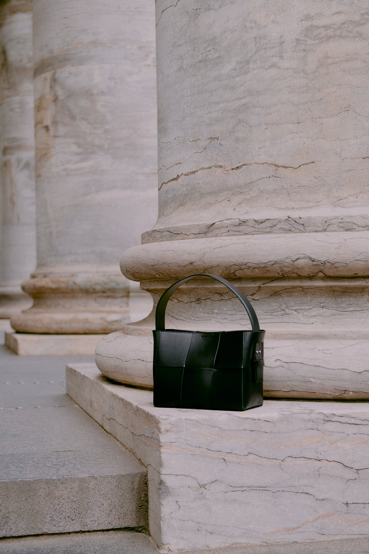 Leabra lædertaske - sort